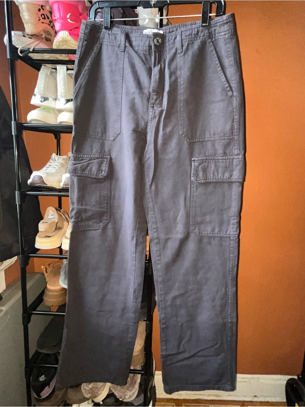 Women’s Cargo Pants in Dark Gray - Utility Style